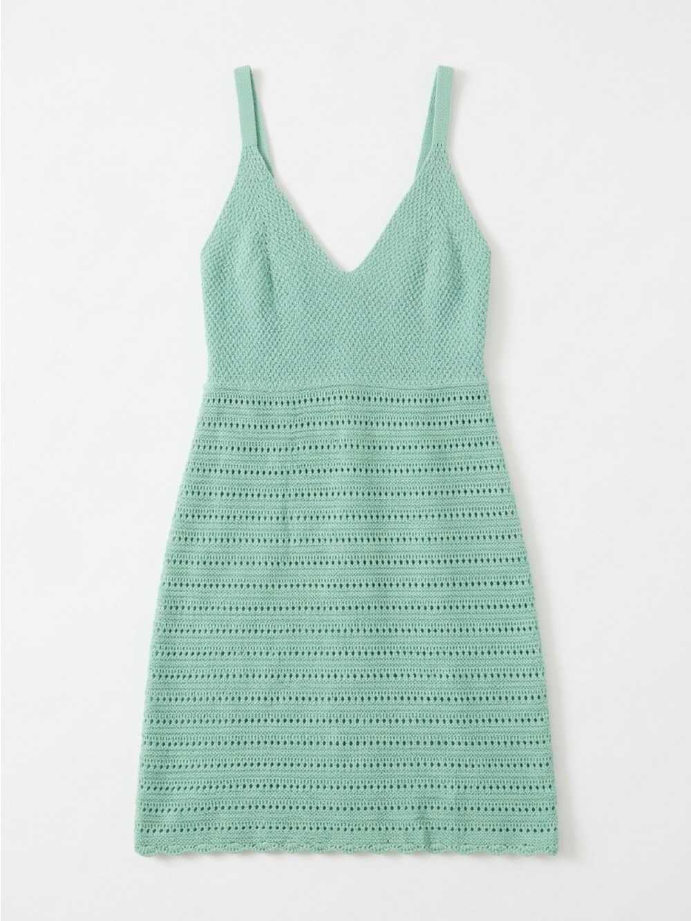 Mint Green Crochet Swim Coverup Dress